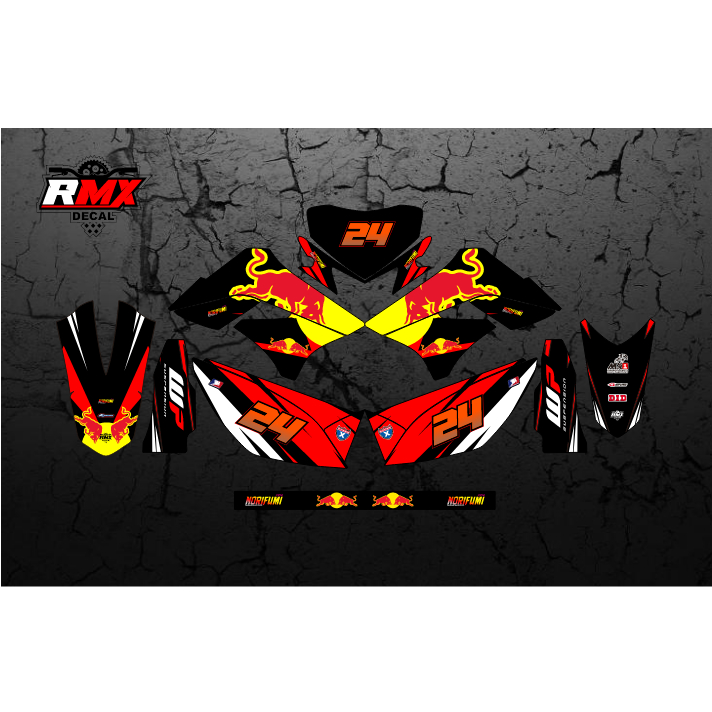 DECAL KLX 150 S/L FULLBODY (036) DEKAL STIKER D-TRACKER DTRACKER DTX LAMA 2009 2010 2011 2012 2013 2