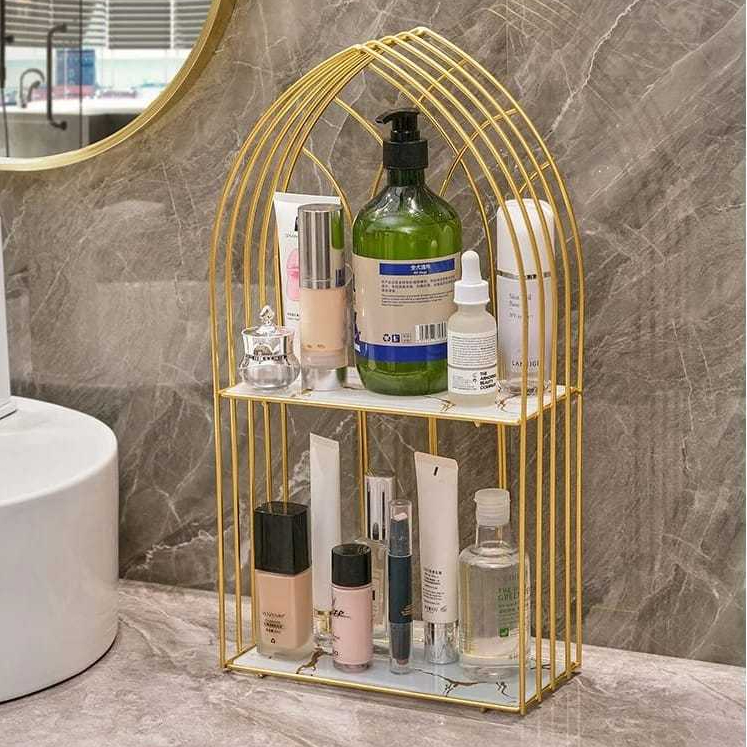 Rak Kosmetik Serbaguna Aesthetic - Rak Skincare - Rak Serbaguna - Rak Parcel - Keranjang Parcel - Ra