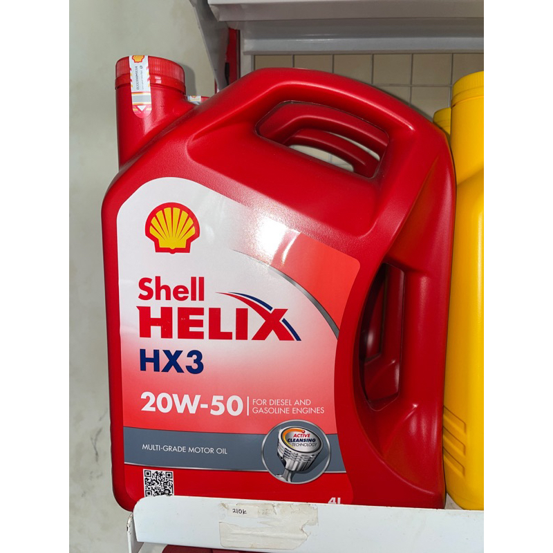 oli shell hx3 20w-50 4L oli mobil for diesel and gasoline engines