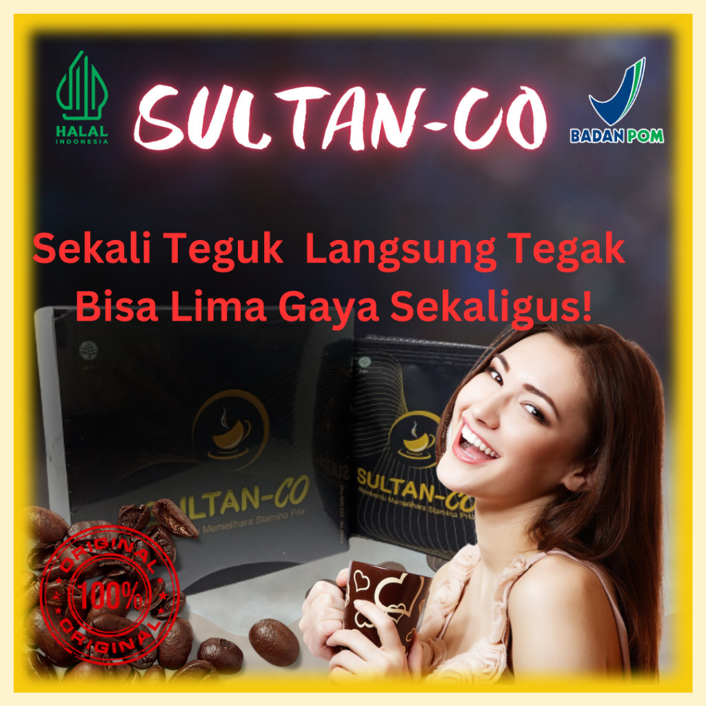 

Kopi Sultan co Ceffee Penambah Stamina Pria Dewasa Dan Juga Penambah Durasi Dijamin Halal BPOM (Privasi Aman)