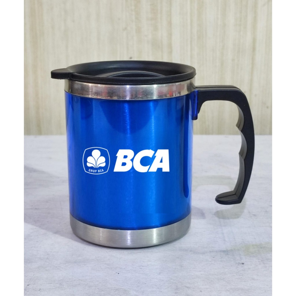 Mug Gelas Cangkir Logo BCA/Souvenir Mug Custom /Gelas Kopi Teh