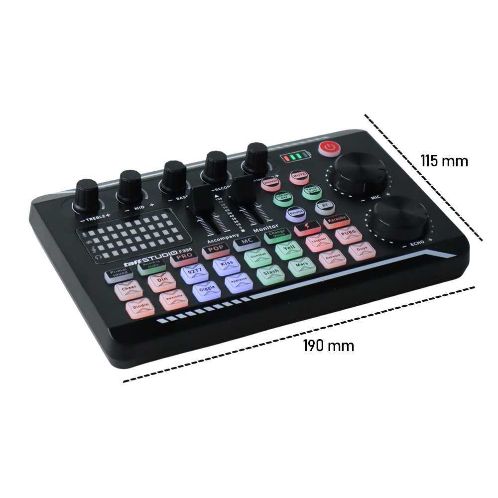 Audio Bluetooth Mixer Sound Card Live Broadcast Karaoke