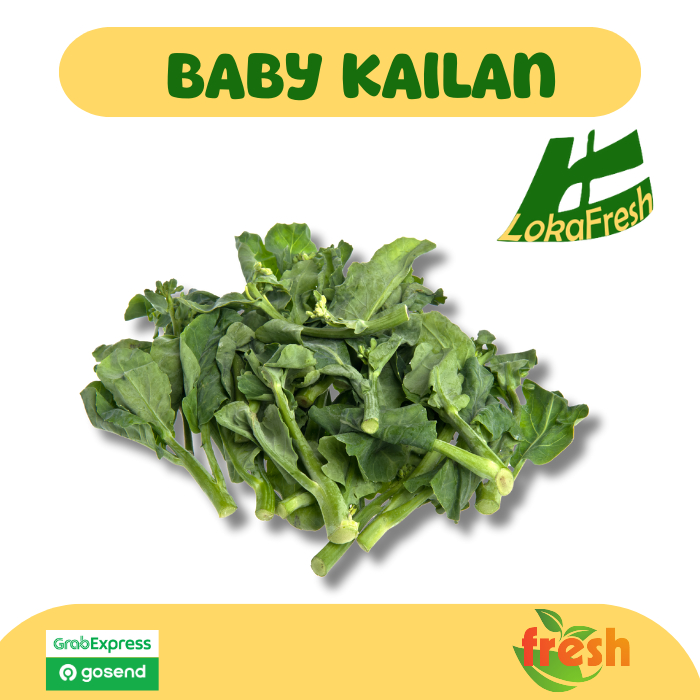 

Baby Kailan Fresh/ Sayur Baby Kailan Segar 250 gram
