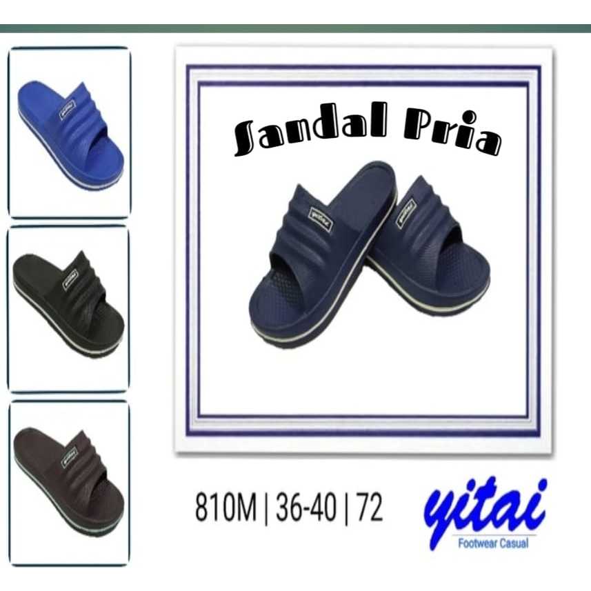Sandal YITAI 810 Kokop Pria & Wanita / Sandal Selop Karet / Santai /  YITAI Terlaris / SANDAL SLIP O