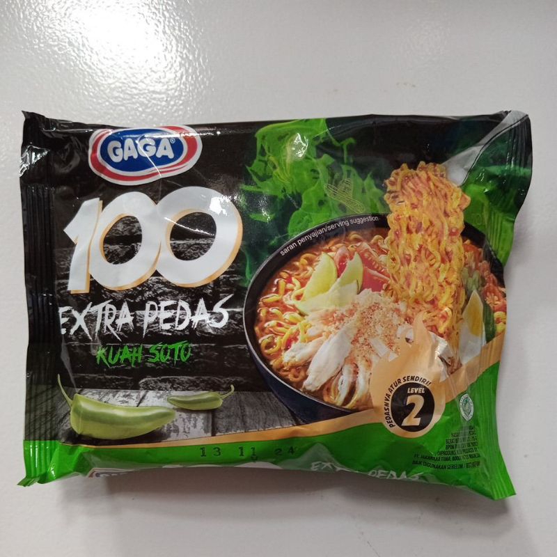

Mie Gaga 100 Extra Pedas Kuah Soto 75 gram 5 pcs