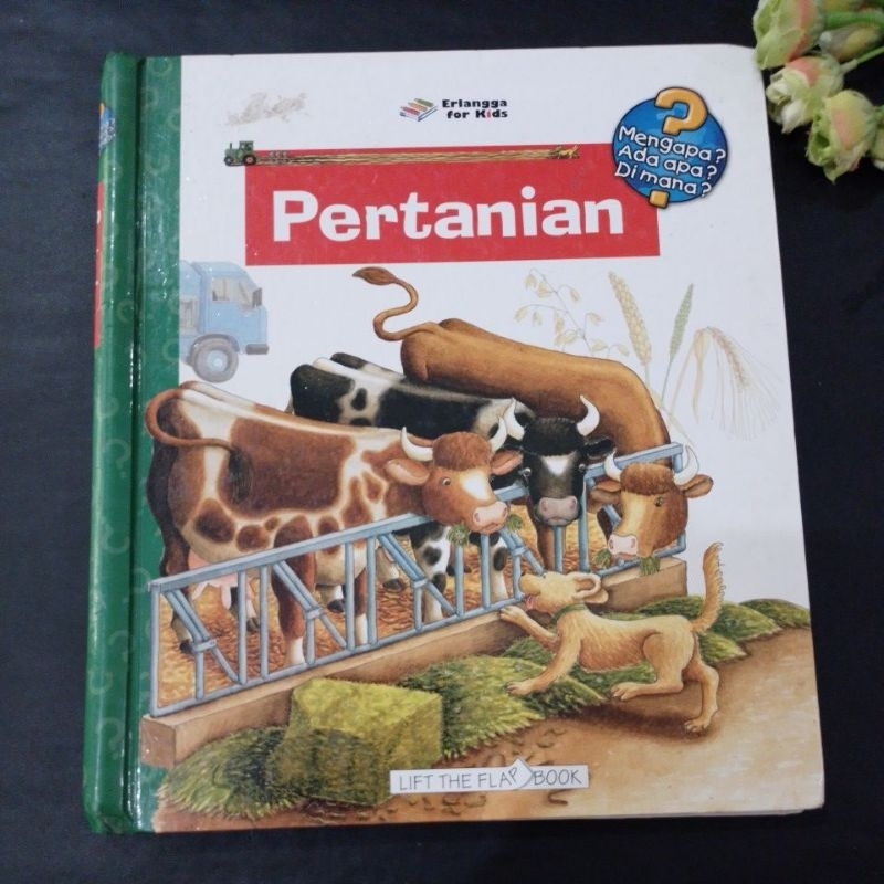 buku Lift Flap Pertanian preloved erlangga for kids