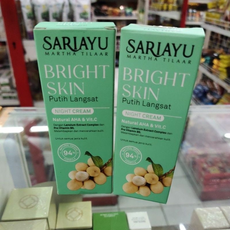 sariayu night cream putih langsat