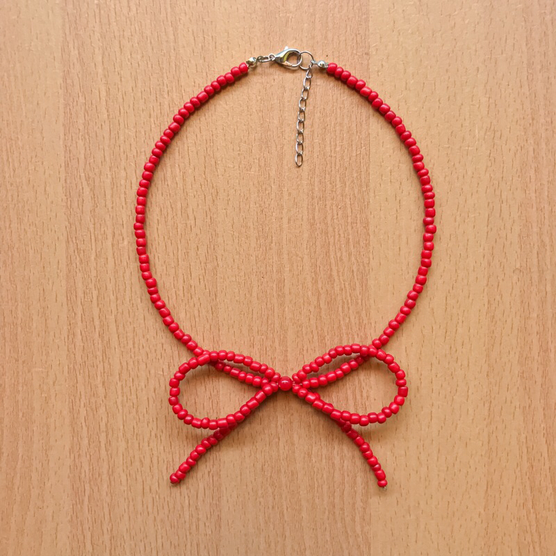 Beaded necklace / necklace / kalung manik manik / beads necklace pita