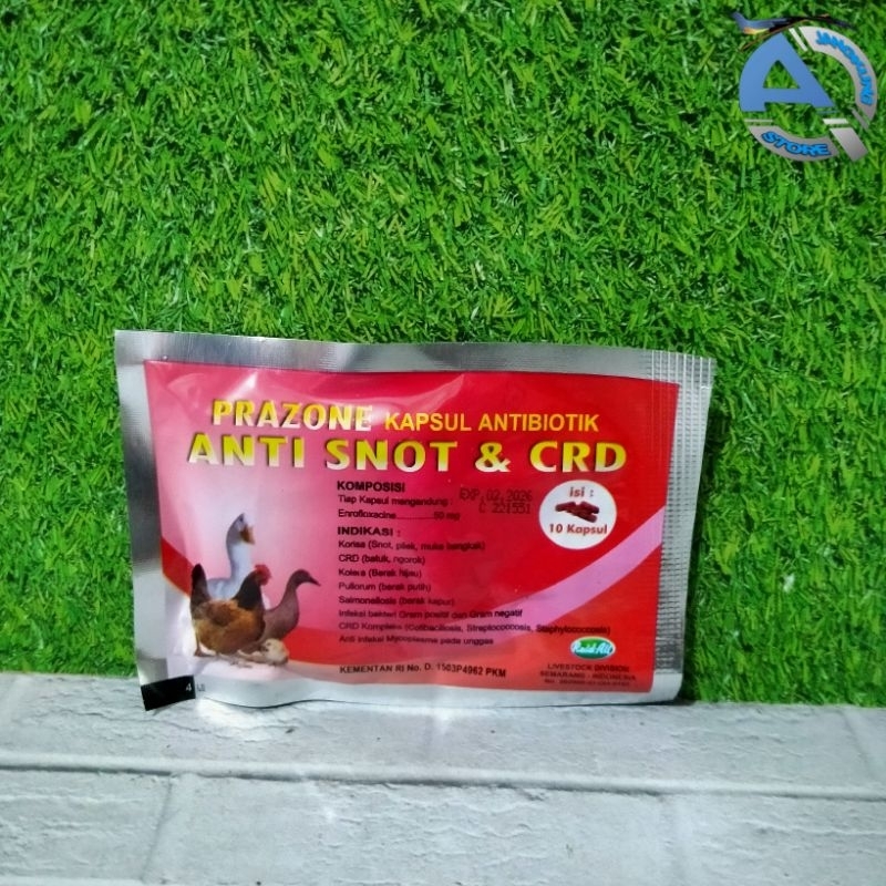 Anti Snot & Crd Kapsul Prazone Kapsul Antibiotik Ayam