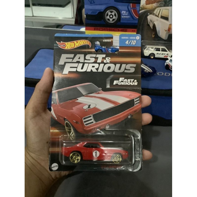 HOT WHEELS CAMARO RED FAST & FURIOUS FNF WAFE 3 SERIES 4/10 HOT WHEELS MAINAN