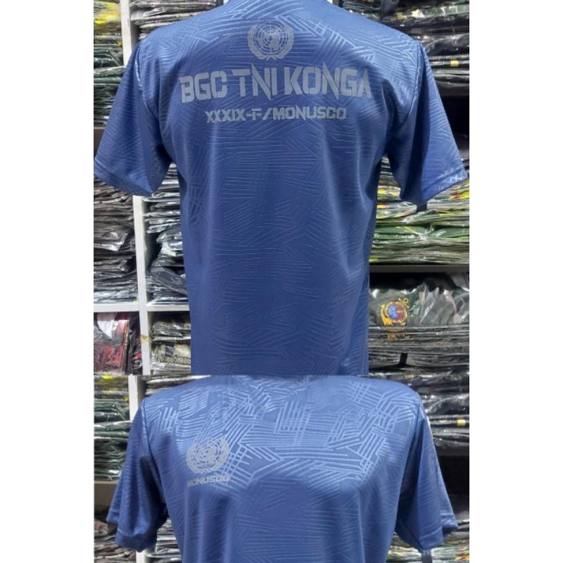 Kaos SATGAS RDB/BGC XXXIX-F MONUSCO/Kaos INDO RDB 39-E MONUSCO Bahan Dryfit EMBOS PREMIUM/Kaos jerse