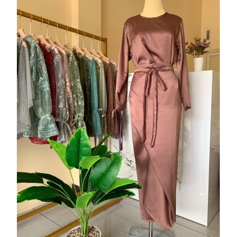 Rok lilit instan / set inner blouse rok lilit / baju kondangan / Ajmala