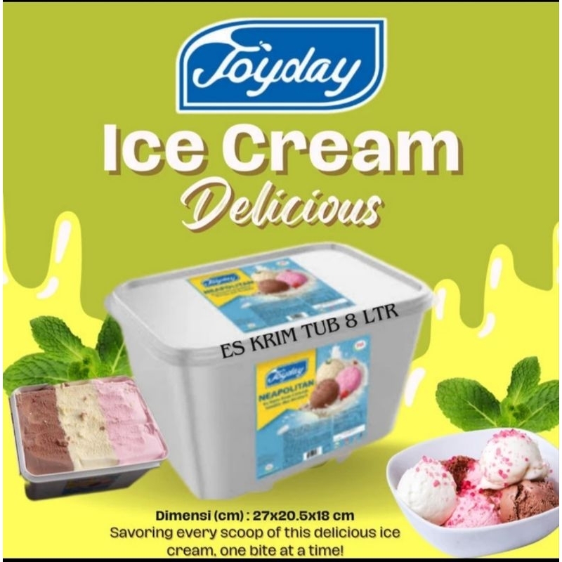 

Eskrim Joyday 8L Neopolitan Harga Termurah