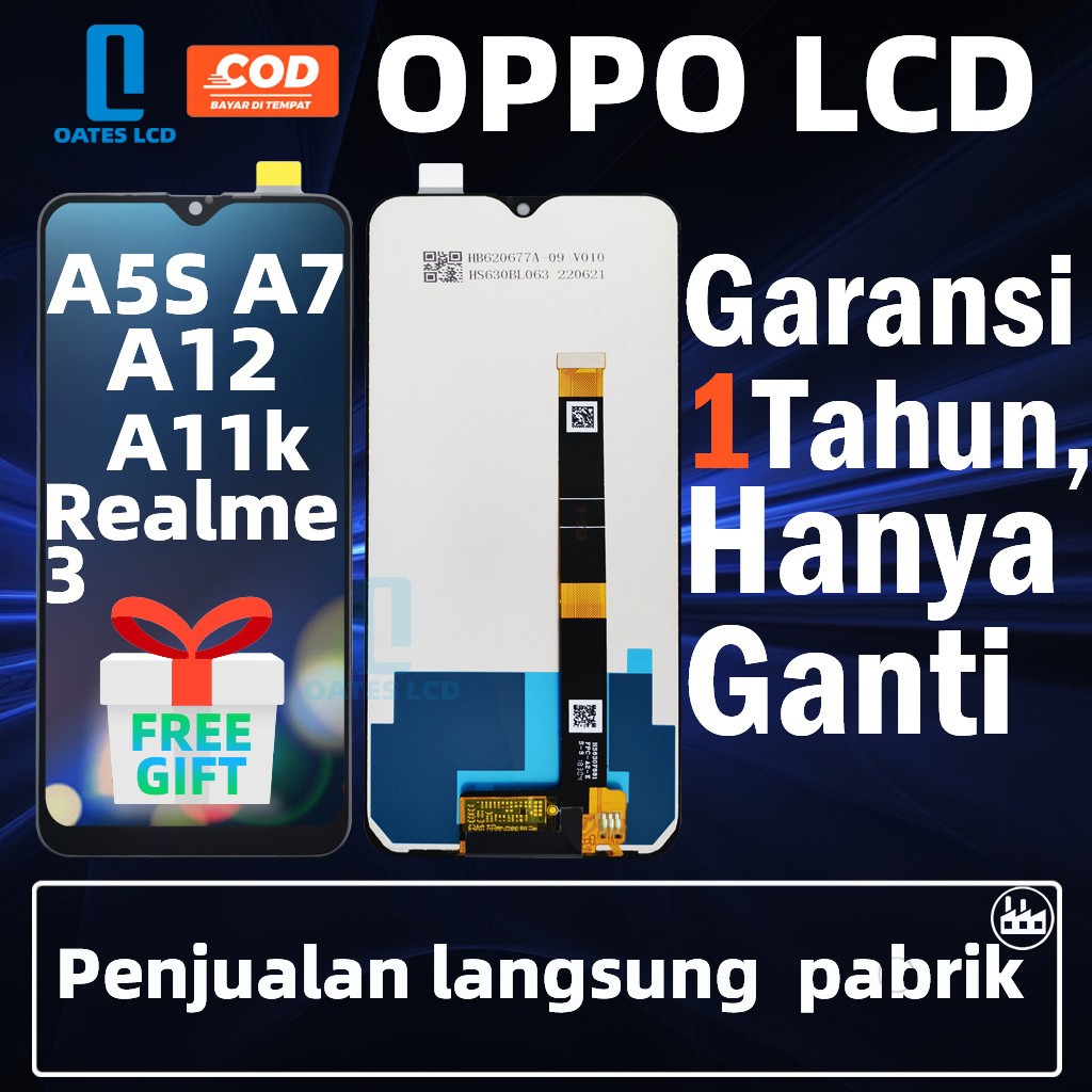 Lcd Oppo A5S/A7/A12/A11K/Cph1909 Realme 3/3I Universal Fullset Touchscreen Ori Og Crown Murah