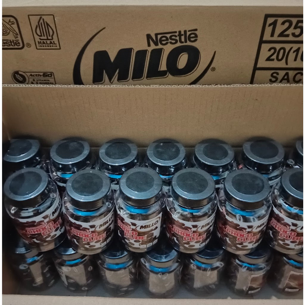 

Chocochips Milo/Millo Cube 1 Dus (Per Dus Isi 42 Toples, Per Toples Isi 50 Cube) Murah Lebay...