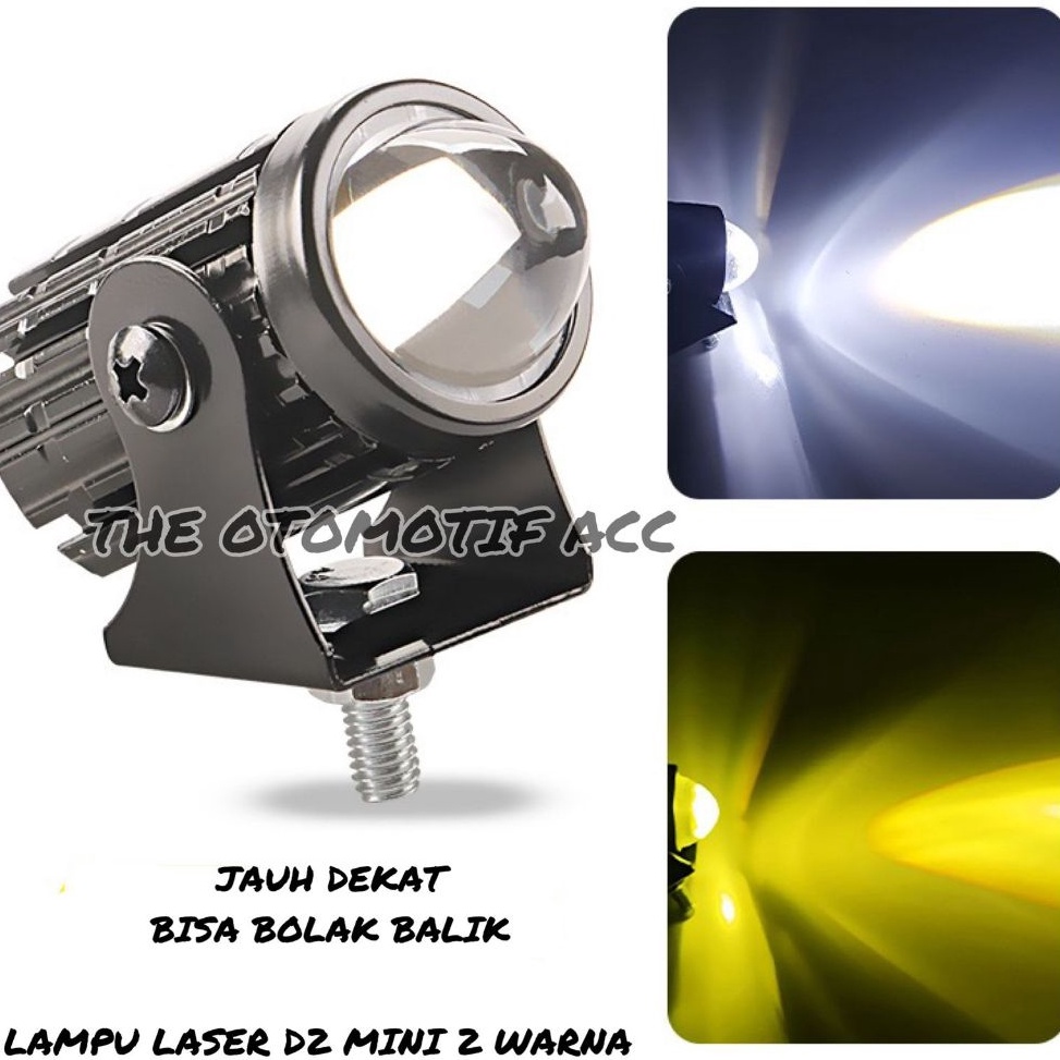 GROSIR Super Terang Lampu Tembak Laser D2 High Low Putih Kuning Waterproof  Lampu Tembak D2 Mini Las