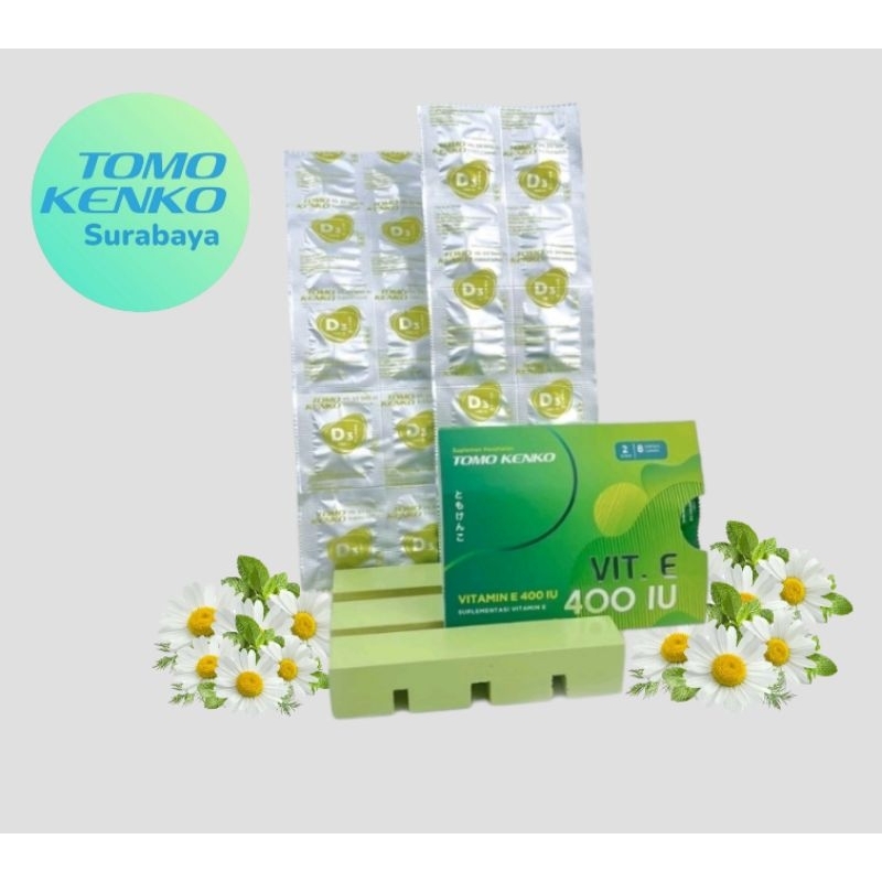 Tomo Kenko Vitamin D3 1000 IU  2 Strip & Vitamin E 400IU 1 Sleeve