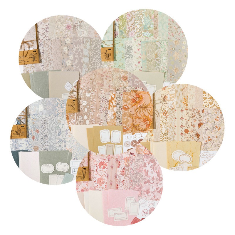 

40ps Paper Deco Kertas Hias Dekorasi Jurnal canto Diary Craft Journal Aesthetic Kertas DIY