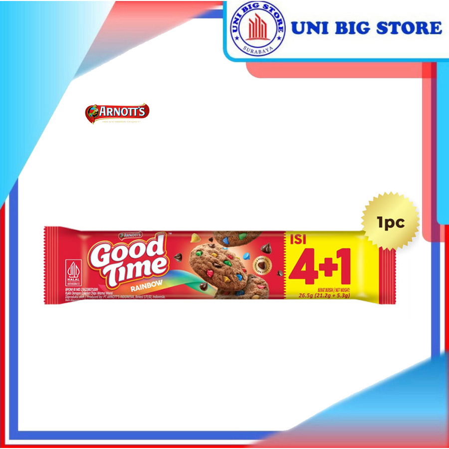 

Good Time RAINBOW Chocolate Cookies 26 gr Kukis Coklat