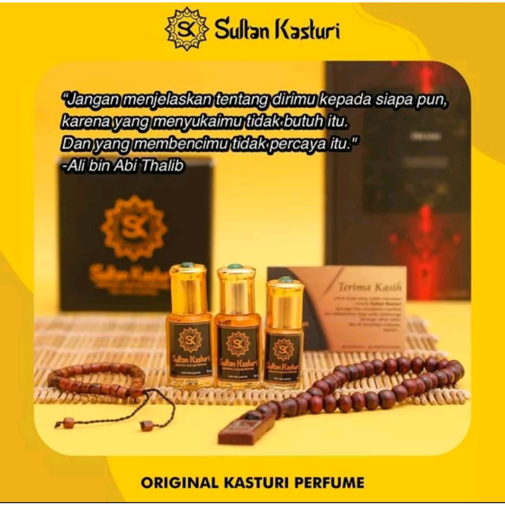 SULTAN KASTURI MINYAK WANGI 100% ASLI ORIGINAL