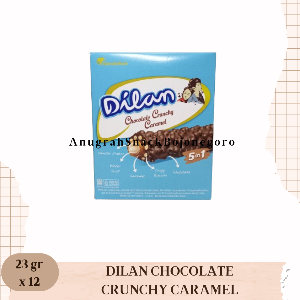 

Dilan Chocolate Crunchy Caramel 23gr x 12