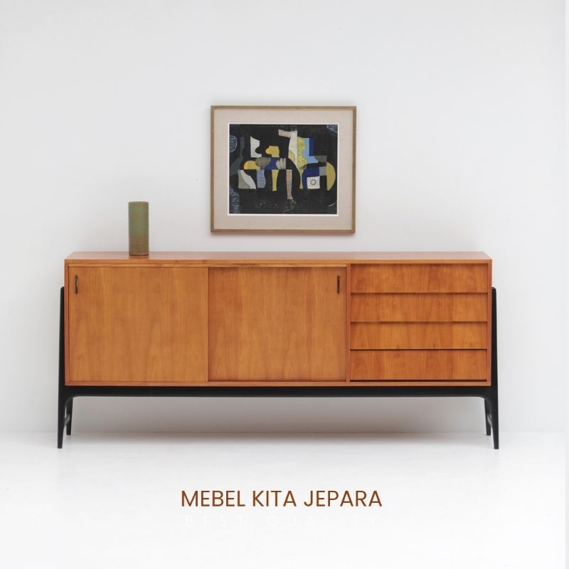 Zanetti Bufet Minimalis Modern | Almari Kabinet Serba Guna Model Aesthetic | Meja Consol Scandinavia