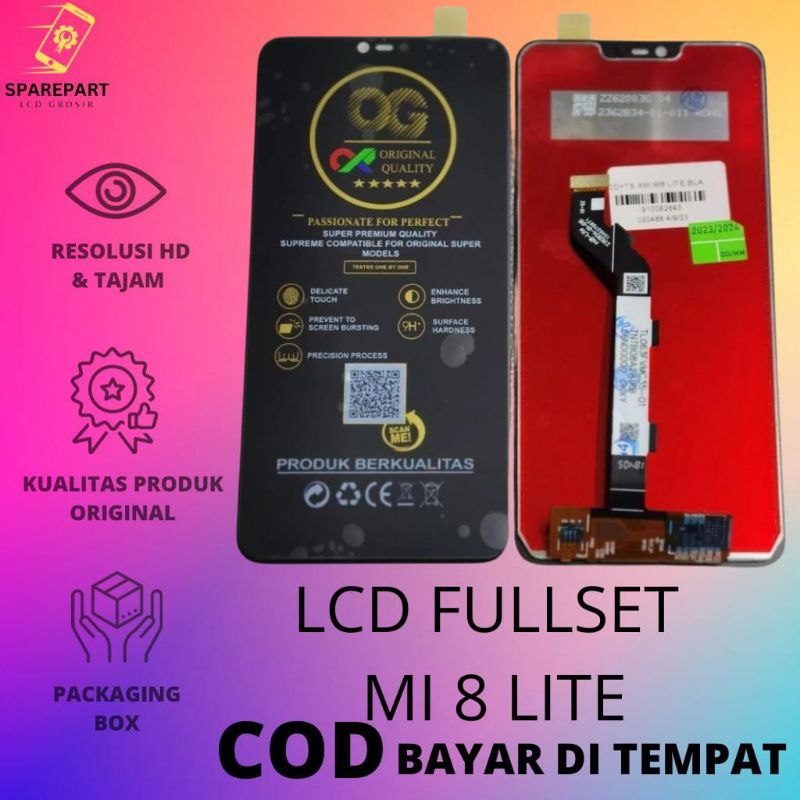LCD FULLSET XIAOMI MI 8 LITE / MI 8 YOUTH / MI 8X ORIGINAL
