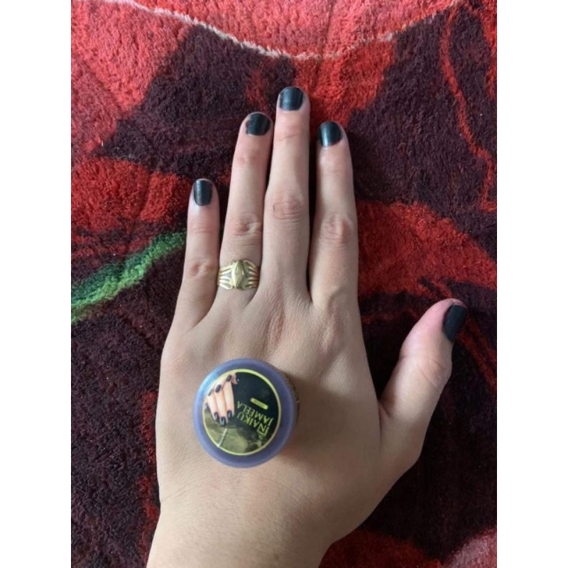 inaiku jameela pacar kuku halal merah ready stok siap kirim marun hitam inai asli makassar,