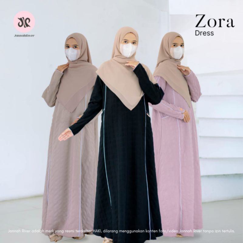 Jannah River Zora Dress || Gamis Premium by Jannah River || Zora Dress Ori Jannah River