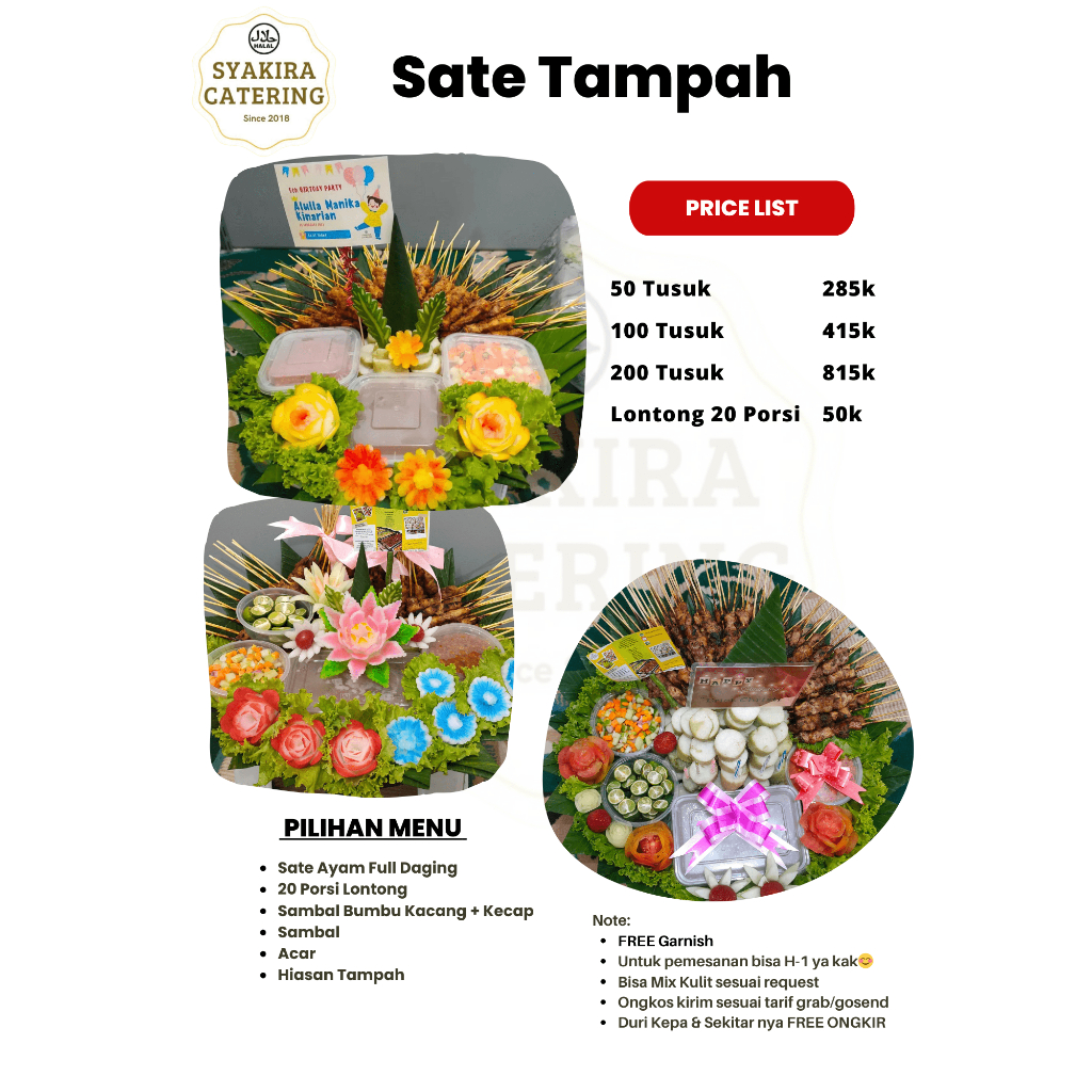 

50/100/200 TUSUK SATE TAMPAH / SATE PRASMANAN / SATE AYAM / SATE TUSUK / SATE LENGKAP