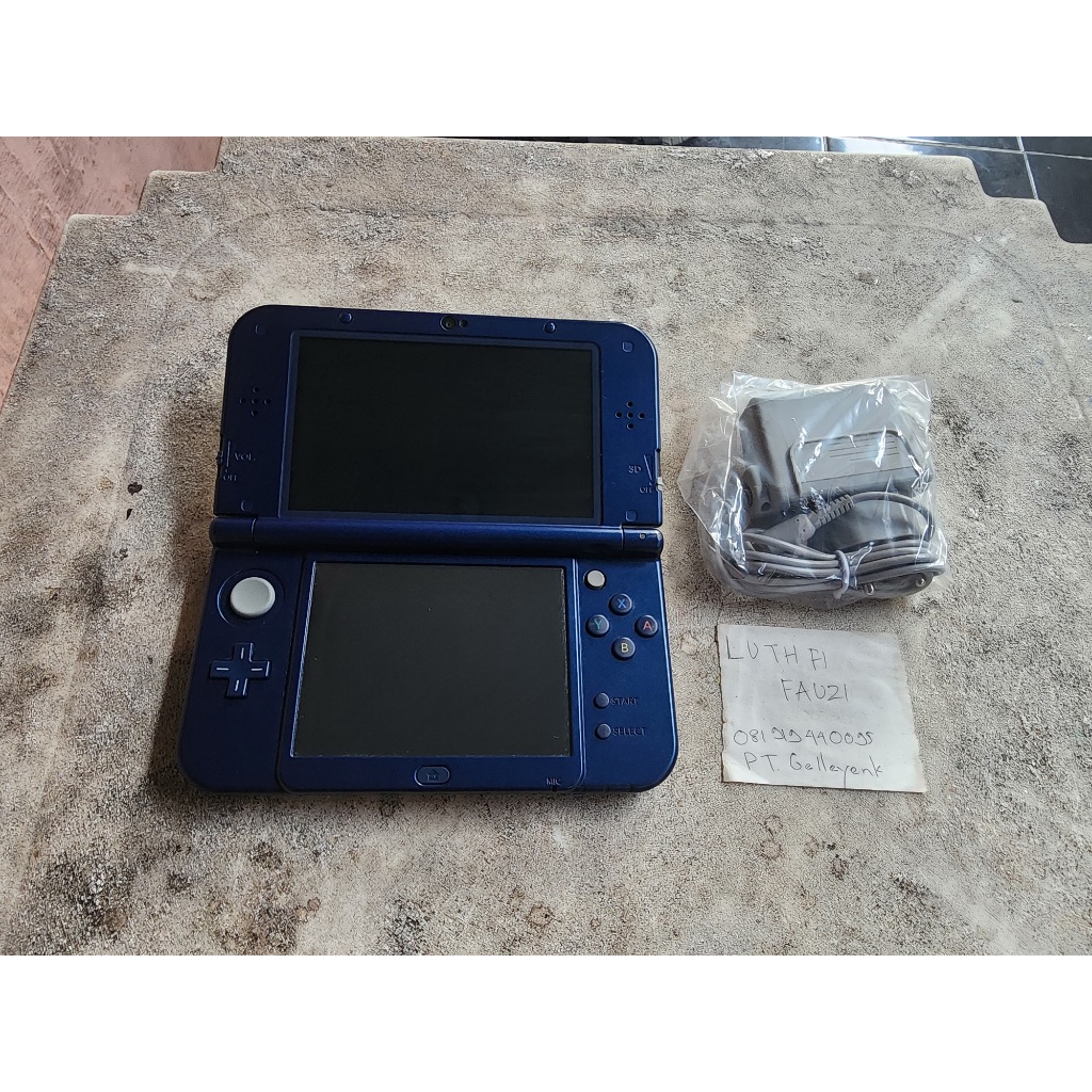 New Nintendo 3DS LL XL Metallic Blue CFW Luma 64GB 02