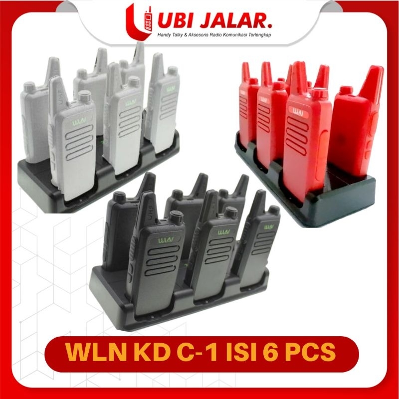 Wln Kd C1 1 Kotak Isi 6 pcs Walkie talkie  UHF Handy Talky Two way radio 6 unit