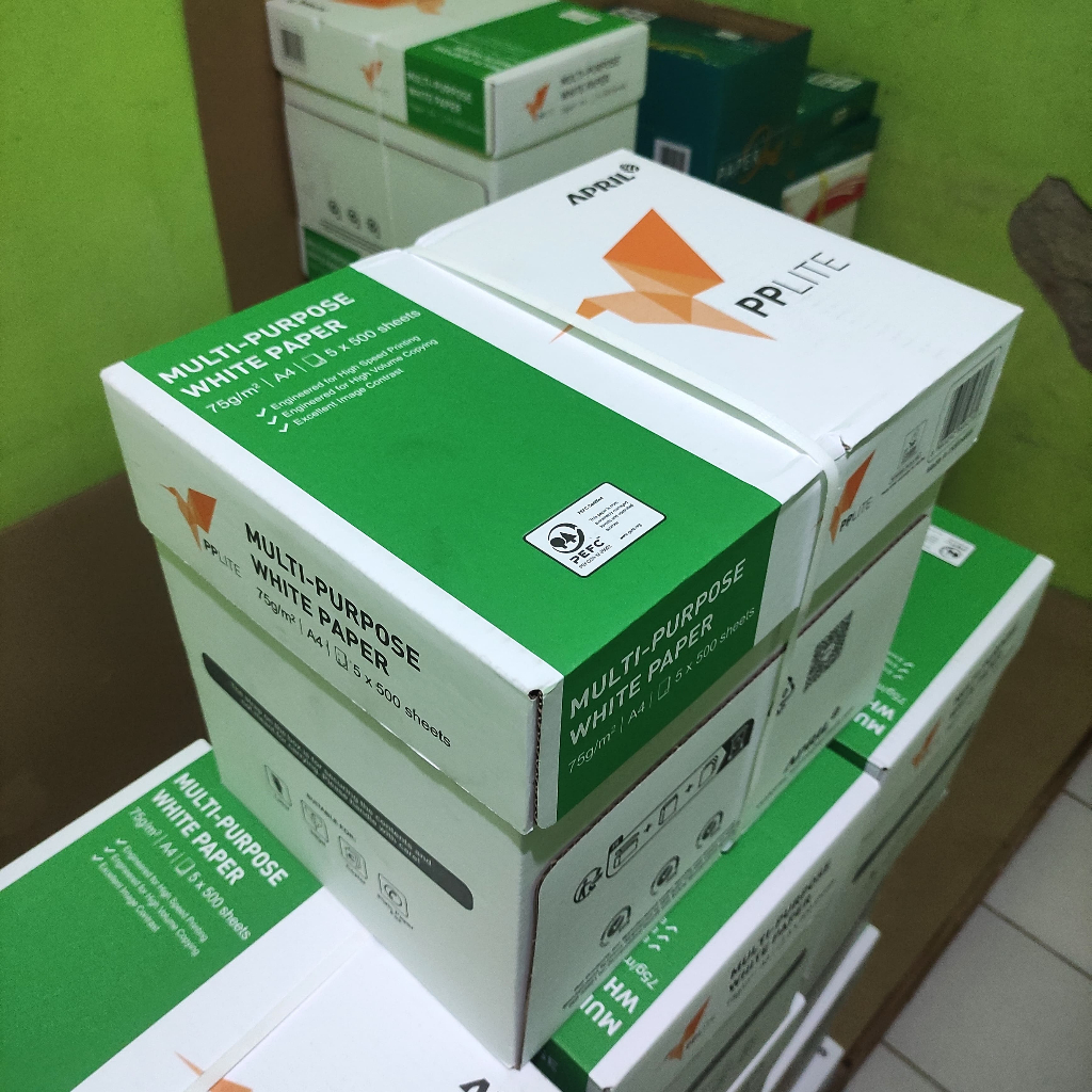 

PaperLite Kertas HVS A4 75 gr 1 Box (5 rim/2500 lembar) PPLITE