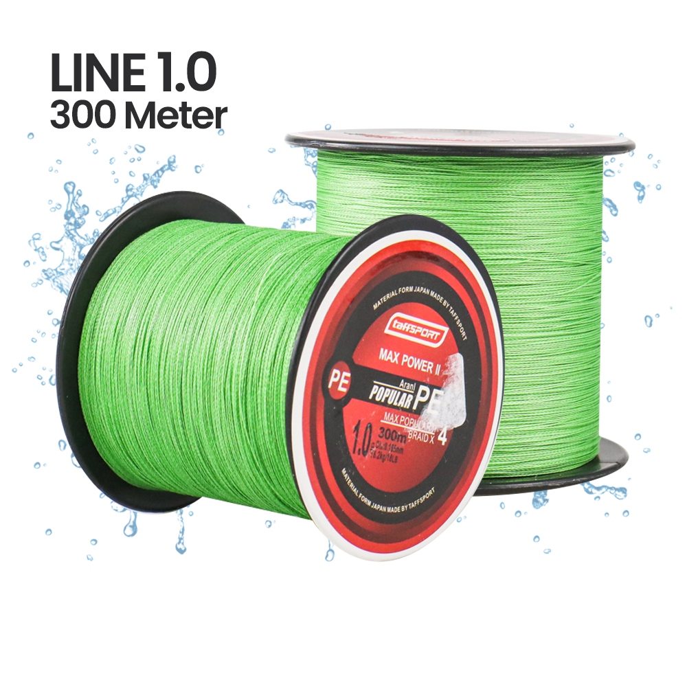 Senar Tali Benang Pancing Fishing PE Braided Thick Line 300M Line Number 1.0