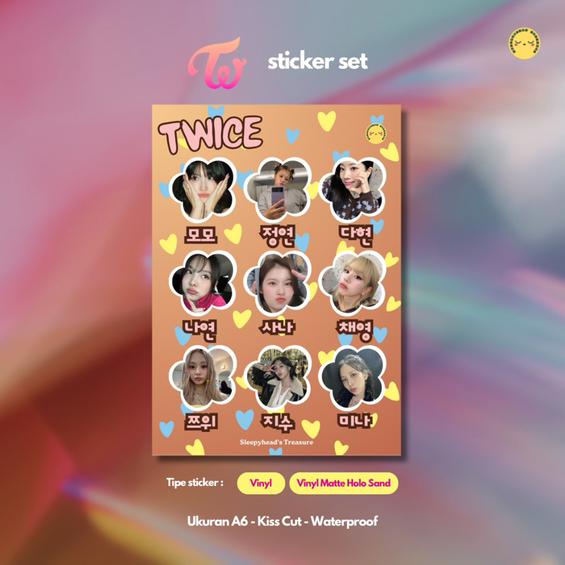 

Fanmade TWICE Sticker - Vinyl Holo Sand