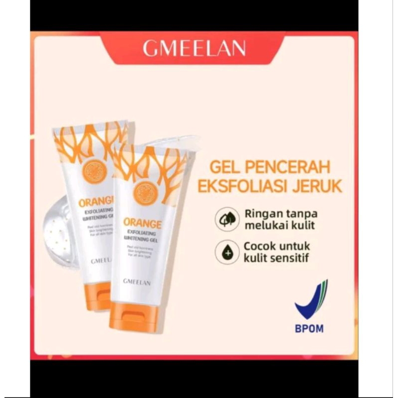 GMEELAN Orange Exfoliating Gel Face / GMEELAN Orange Exfoalting Whitening Gel / Skincare Viral / Gel
