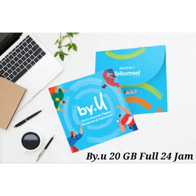 KARTU by.U Kuota 20GB Full 24jam