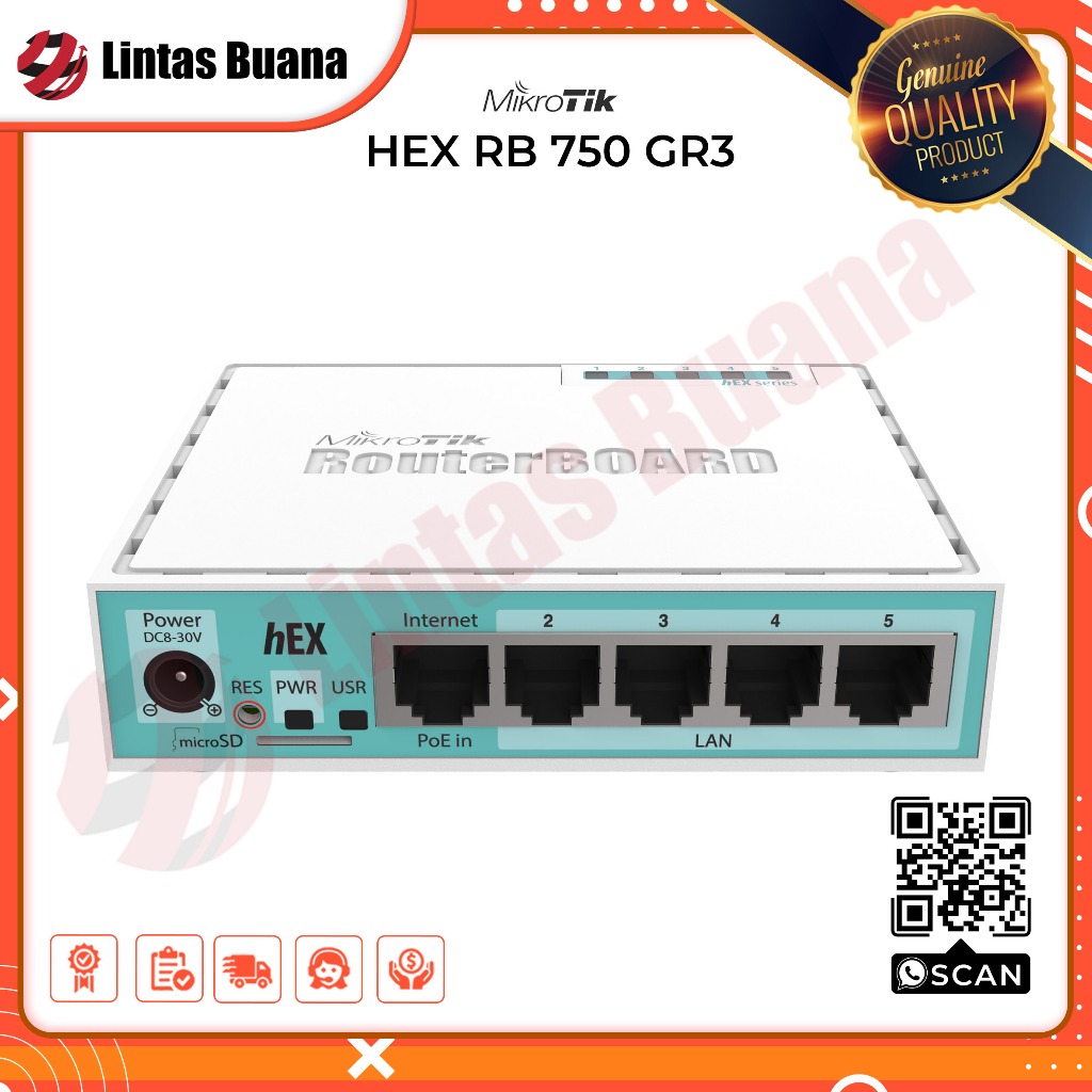MIKROTIK HEX RB 750 GR3