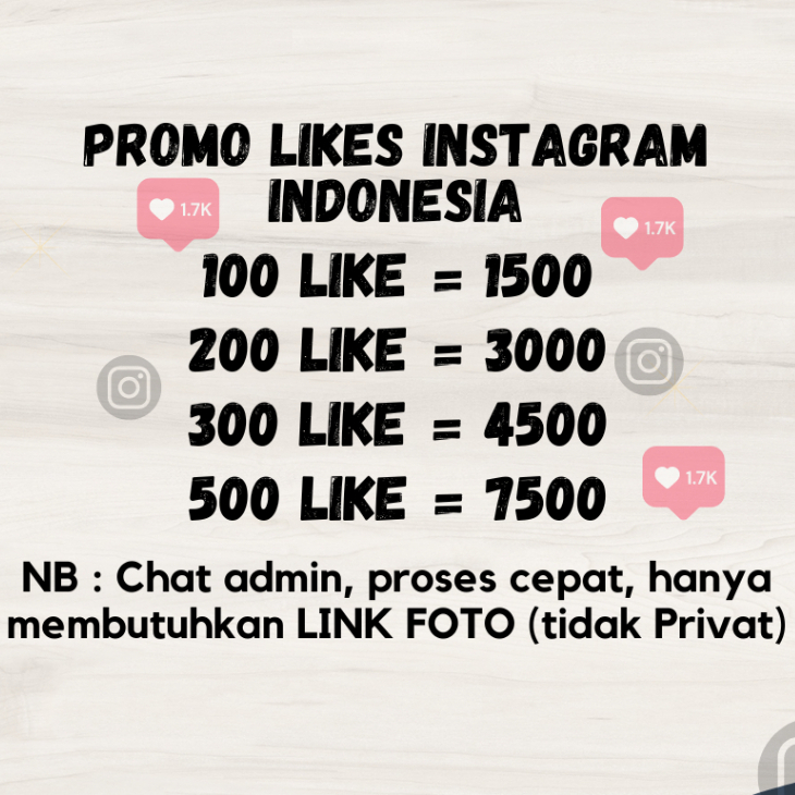 Like instagram indonesia awet termurah