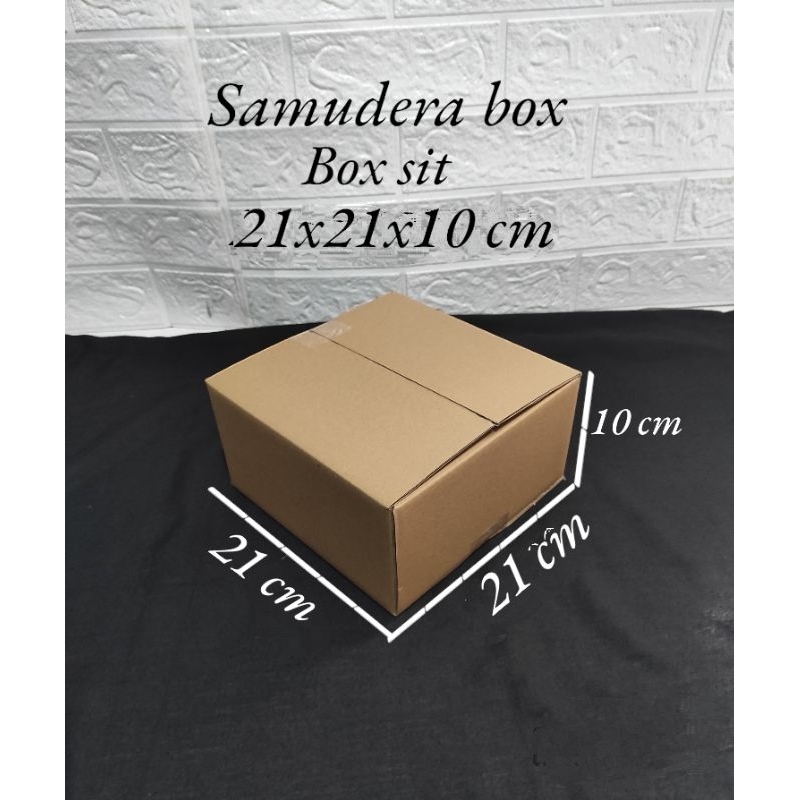

kardus karton box uk. 21x21x10 cm...ST sheet singgle wall polos