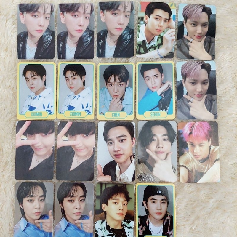 EXO EXIST CREAM SODA TRADING CARD TC BAEKHYUN CHANYEOL SEHUN XIUMIN KAI CHEN D.O. BAEKHYUN PHOTOCARD