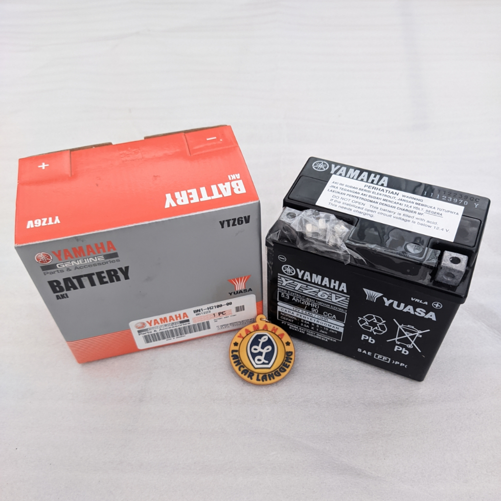 BATTERY/AKI YAMAHA ALL NEW NMAX 155 YTZ-6V ORIGINAL YGP BN1-H2100-00