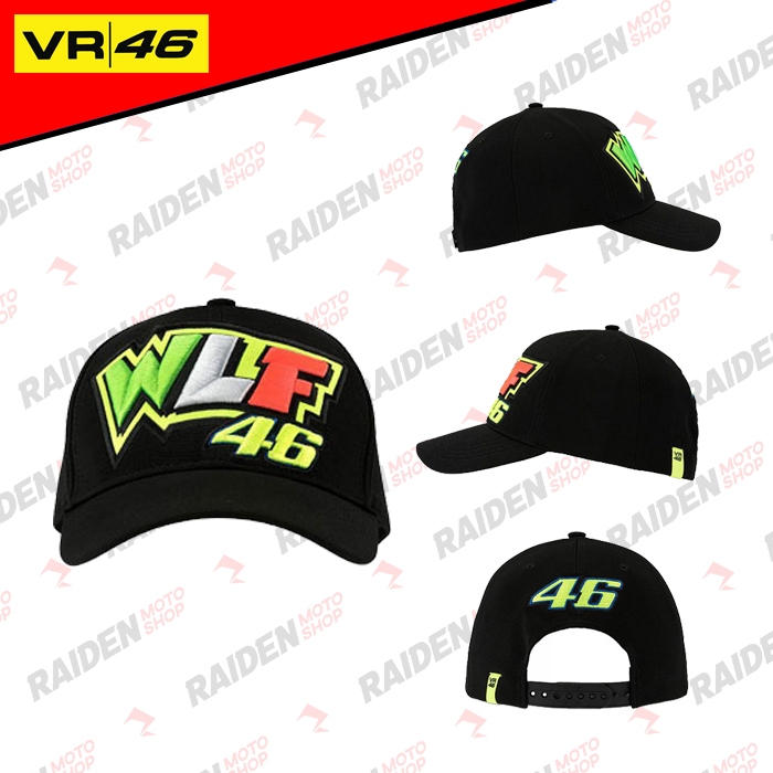 Topi VR46 VRFOURTYSIX WLF Cap Black
