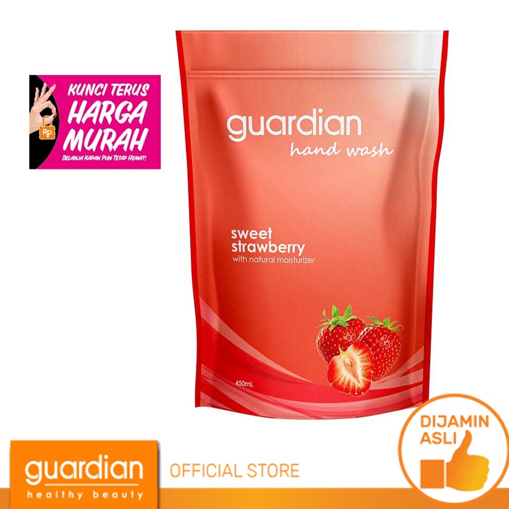ART I78A GUARDIAN Hand Wash Sweet Strawberry Pouch 45ml Refill Sabun Cuci Tangan