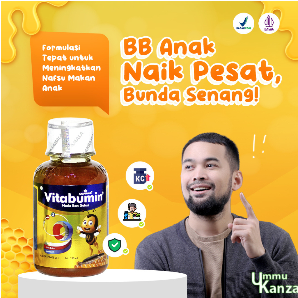 

Madu Anak Vitabumin | Meningkatkan Daya Tahan Tubuh Anak | 130 ml dan 60 ml