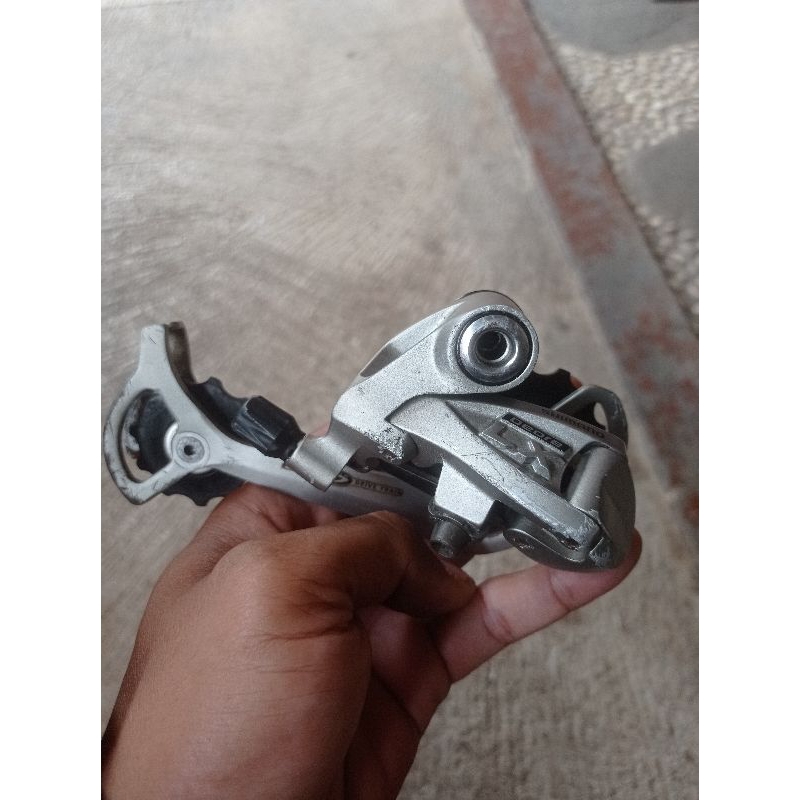 RD Shimano Deore LX (Silver) Long cage M581 Japan sepeda MTB Gravel 9 speed