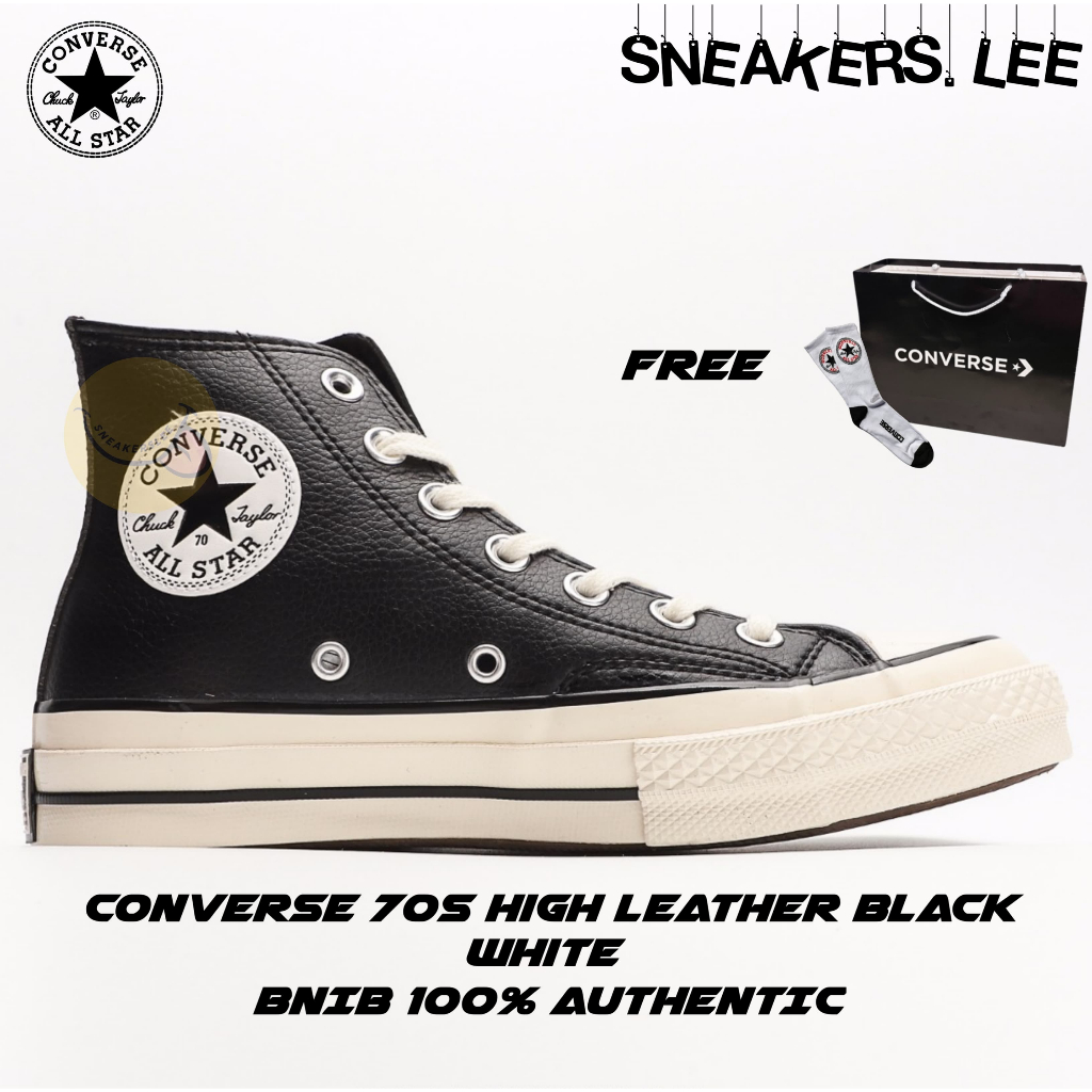 [SL] Converse 70s High Leather Black White