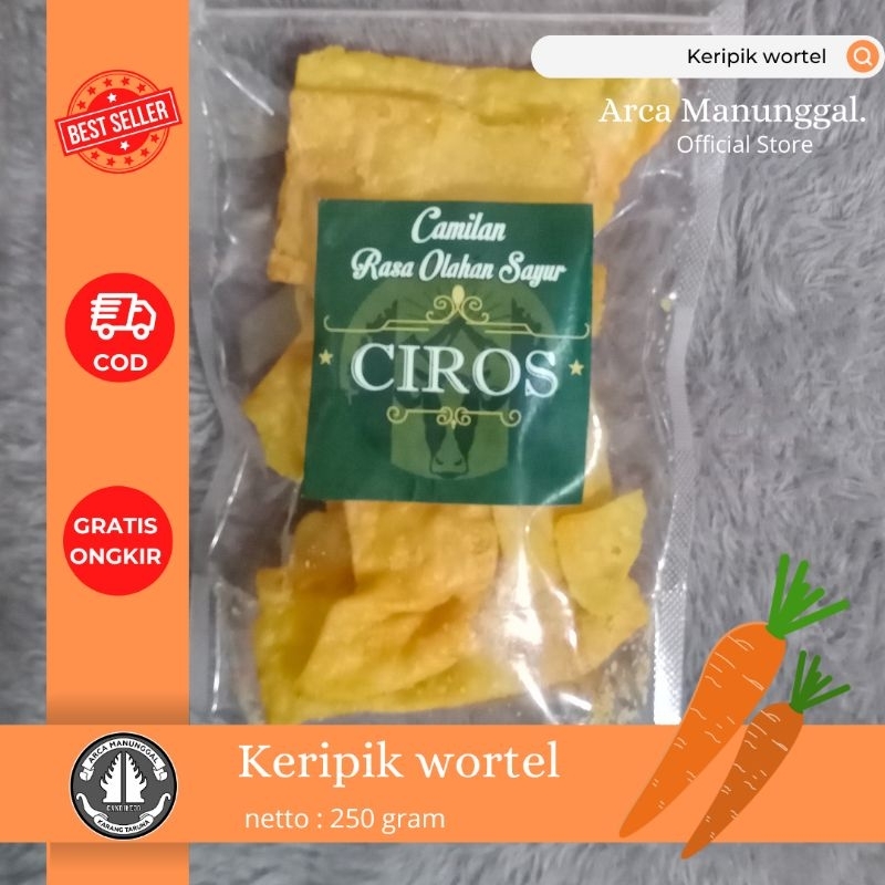 

cemilan ringan keripik wortel 250gr