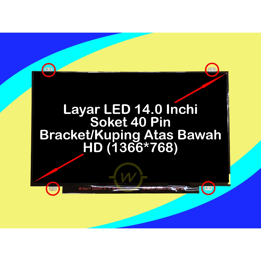 Layar LCD LED Laptop Asus A450C A450CA A450CC A450CP Series