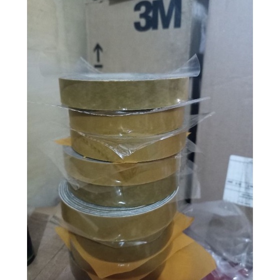 Cn Double tape 3M Original Coklat Kuning 5 Meter produk yg dipake Toyota Kualitas diatas VHB q Murah